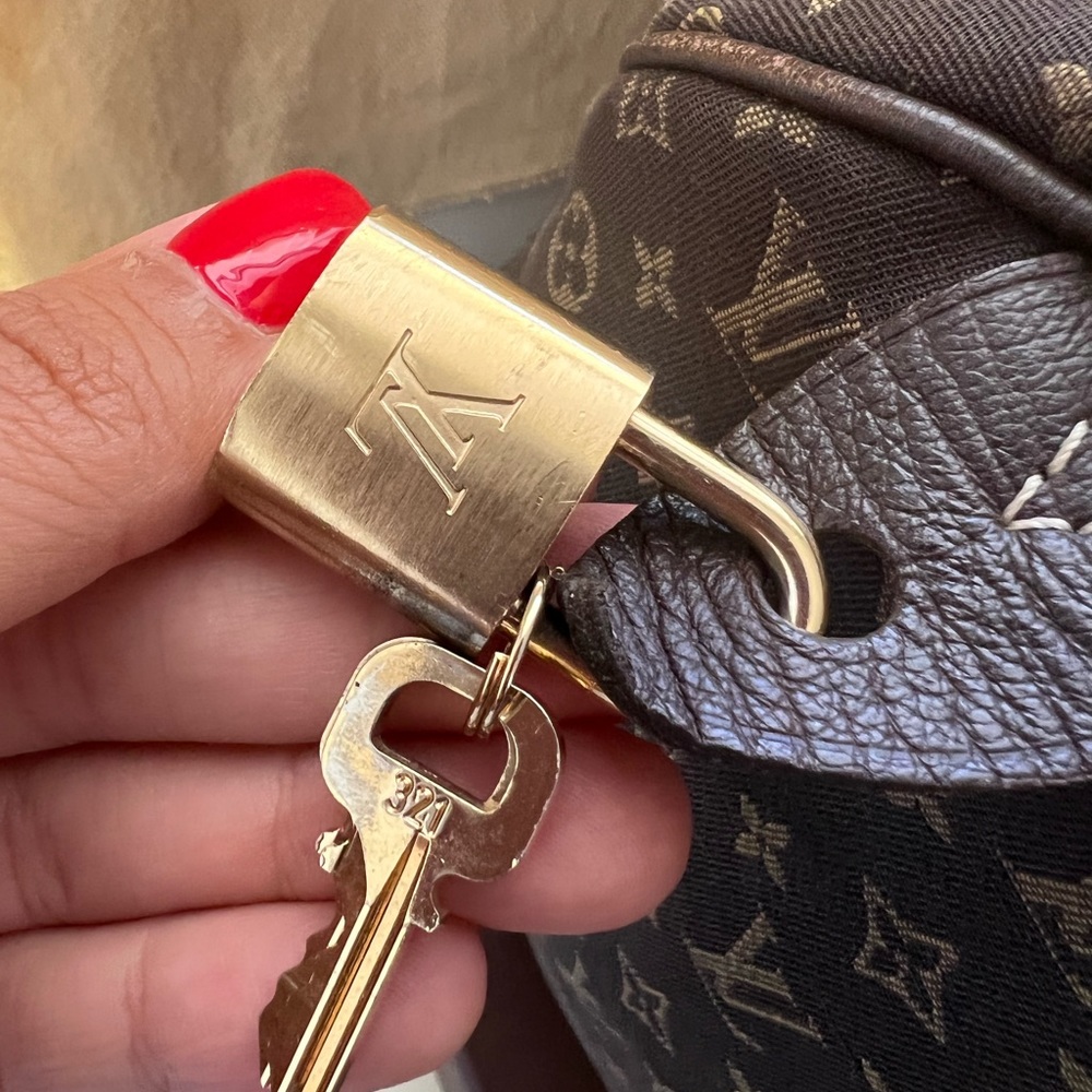 Louis Vuitton Monogram Mini Lin Croisette Speedy 30 Satchel - Picture 7 of 13